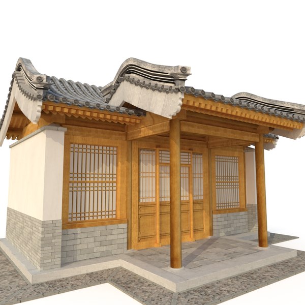 ancient chinese architecture distribution 3D