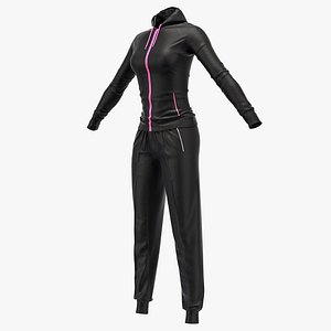 Female sport suit T pose