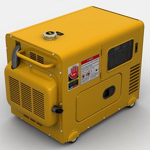 portable generator 3d model