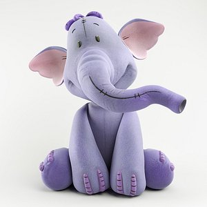 3D model heffalump elephant cartoon
