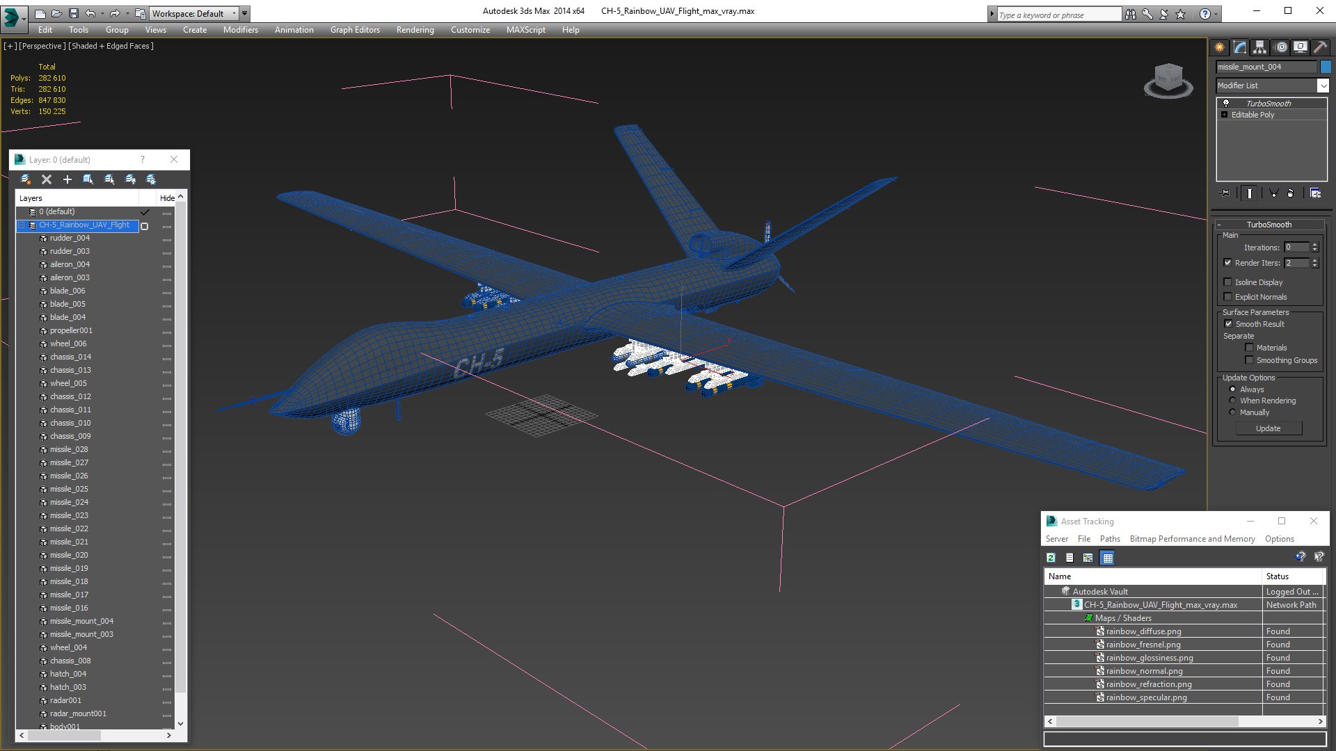 3D CH-5 Rainbow UAV Flight https://p.turbosquid.com/ts-thumb/Vg/kKMXpT/9O/ch5rainbowuavflightvray3dmodel023/jpg/1658195206/1920x1080/fit_q87/9e176f912ddebb2dfa813749974d37e91b04a06e/ch5rainbowuavflightvray3dmodel023.jpg