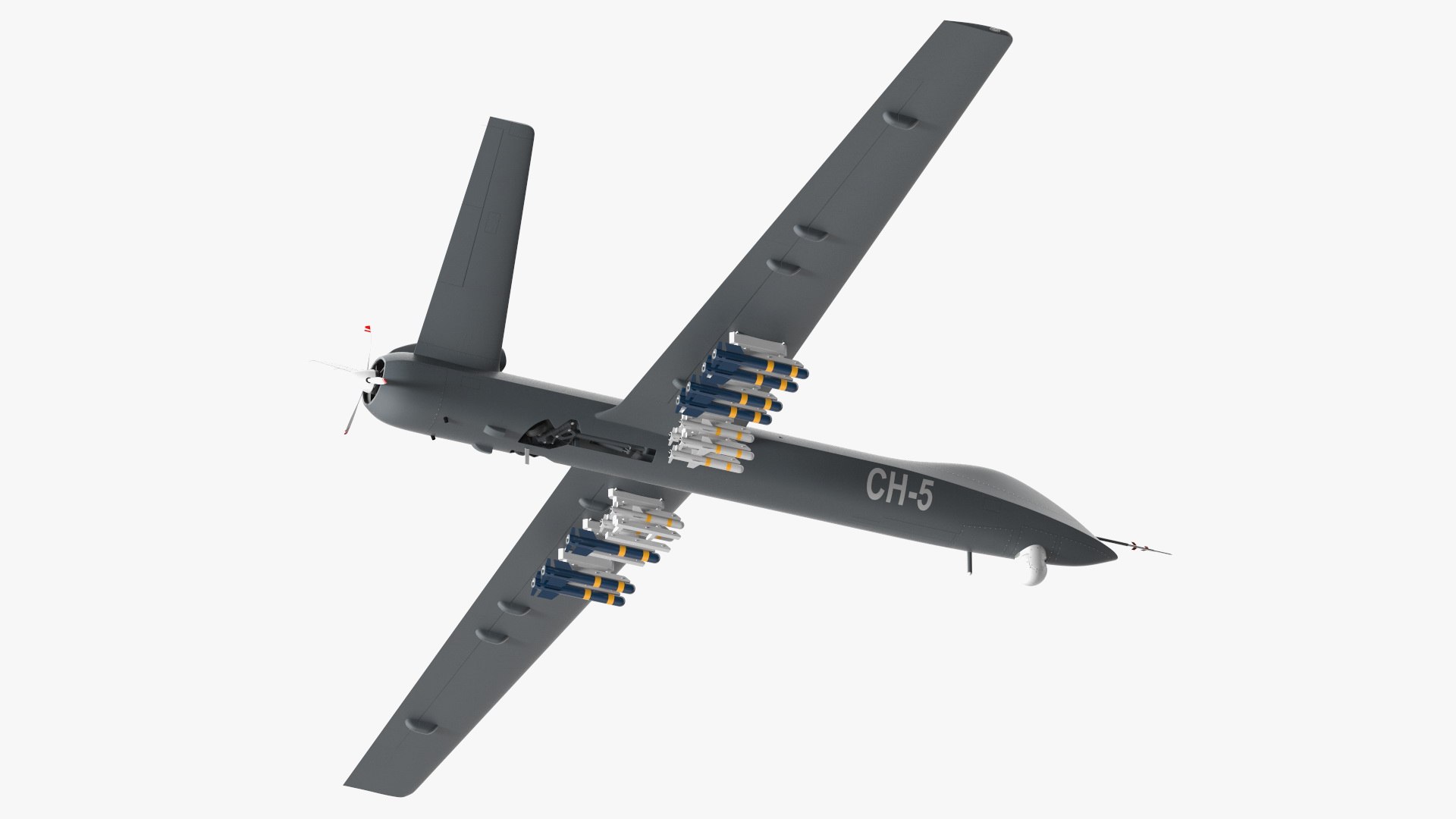 CH-5 Rainbow UAV Flight 3D model preview