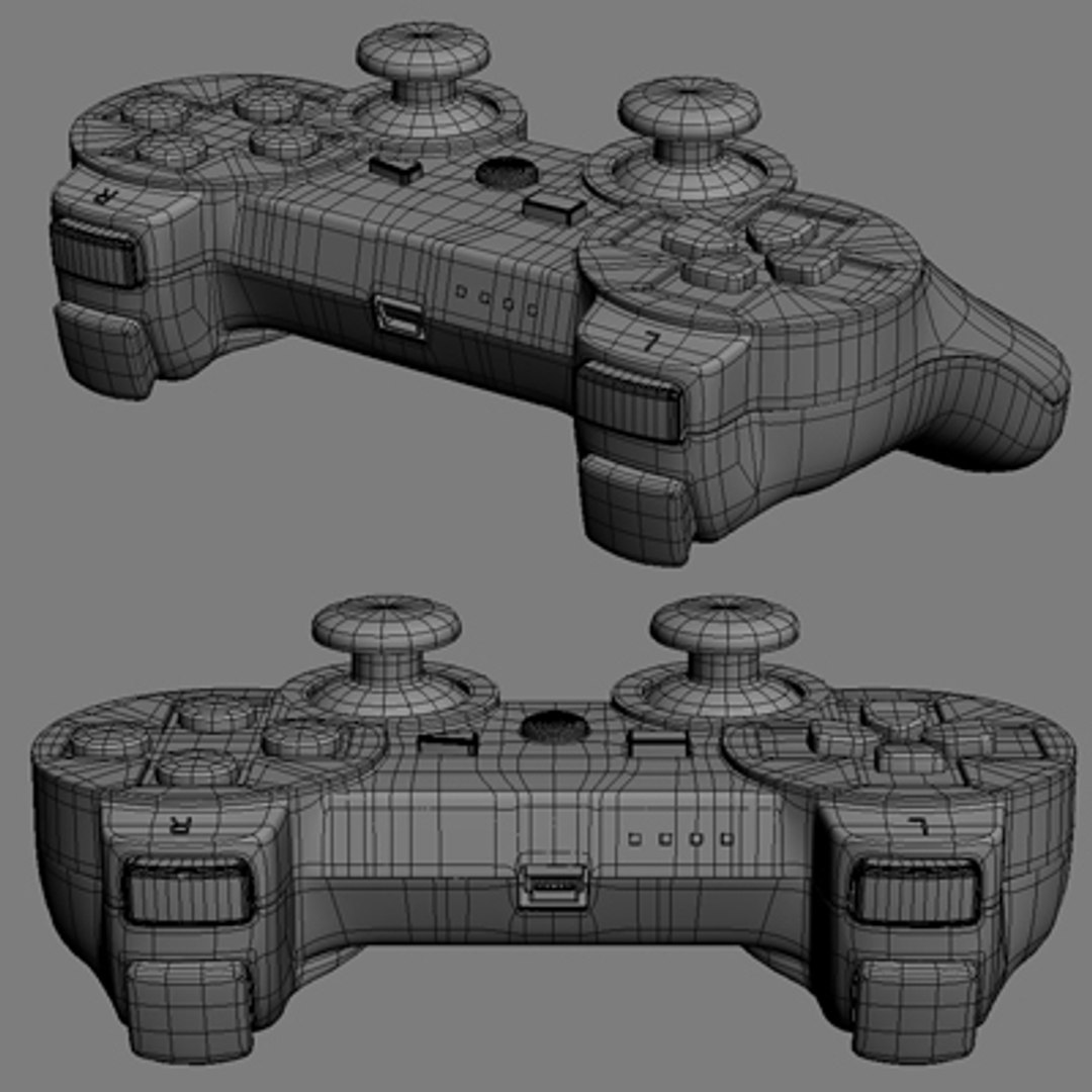 3d Playstation 3 Dualshock Controller Model