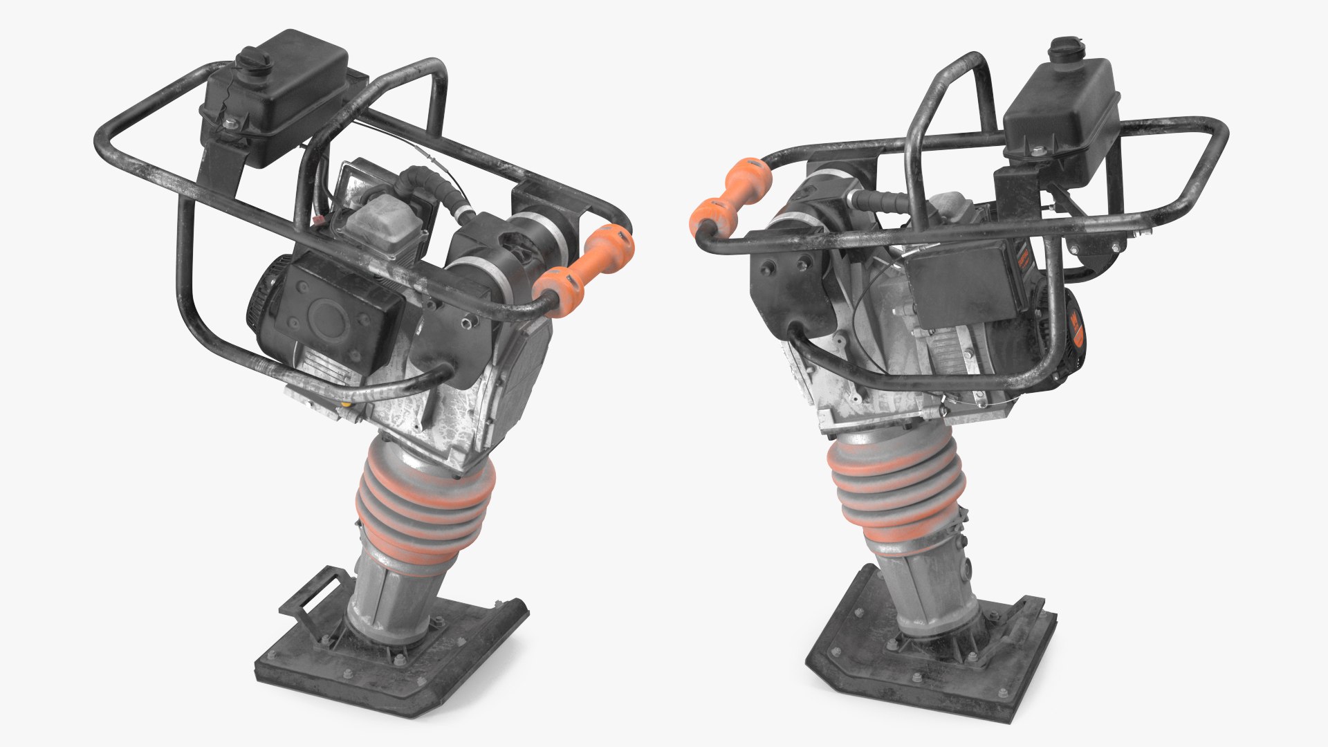WEN 56040 Tamping Rammer Dirty Rigged 3D model preview