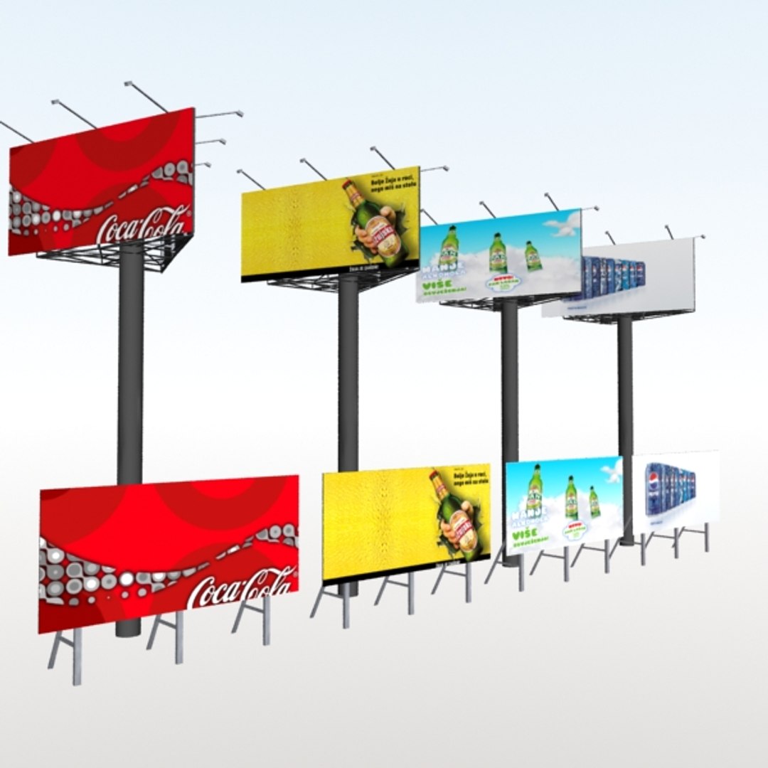 Signs Billboards 3ds