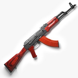 Assault Rifle AKM High-Poly 3D Model(1)