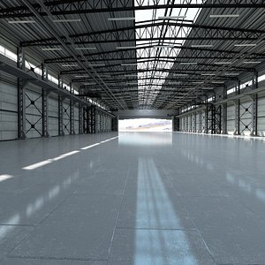 hangar world scene 3D