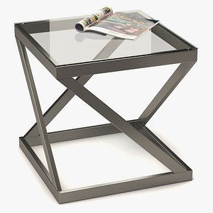Coffee Table Metal/Glass 014