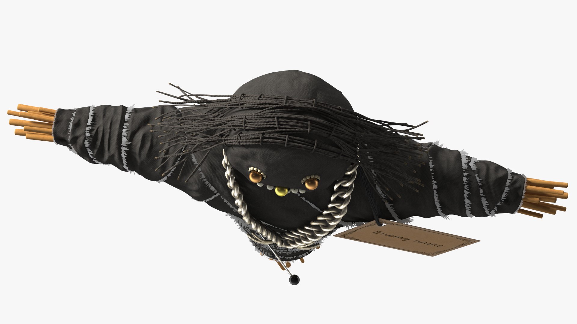 3D Traditional Voodoo Doll Black - TurboSquid 1900288