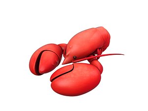 3D model lobster cartoon