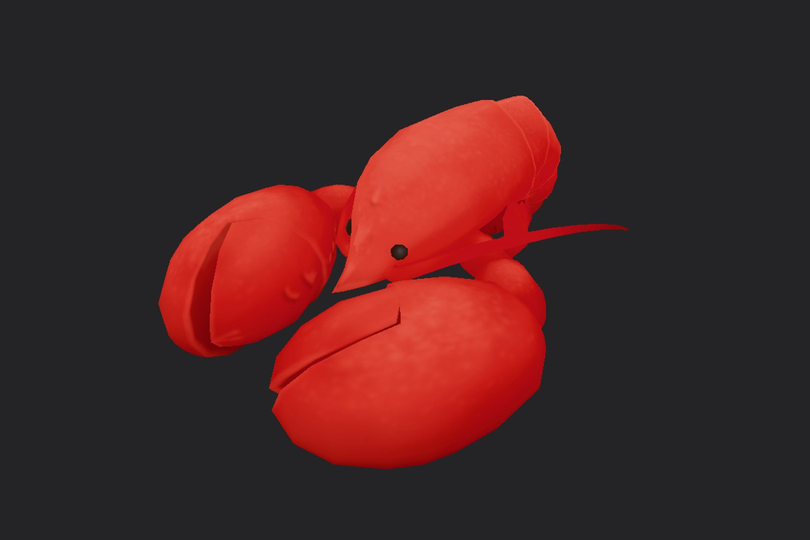 3D Model Lobster Cartoon TurboSquid 1404023