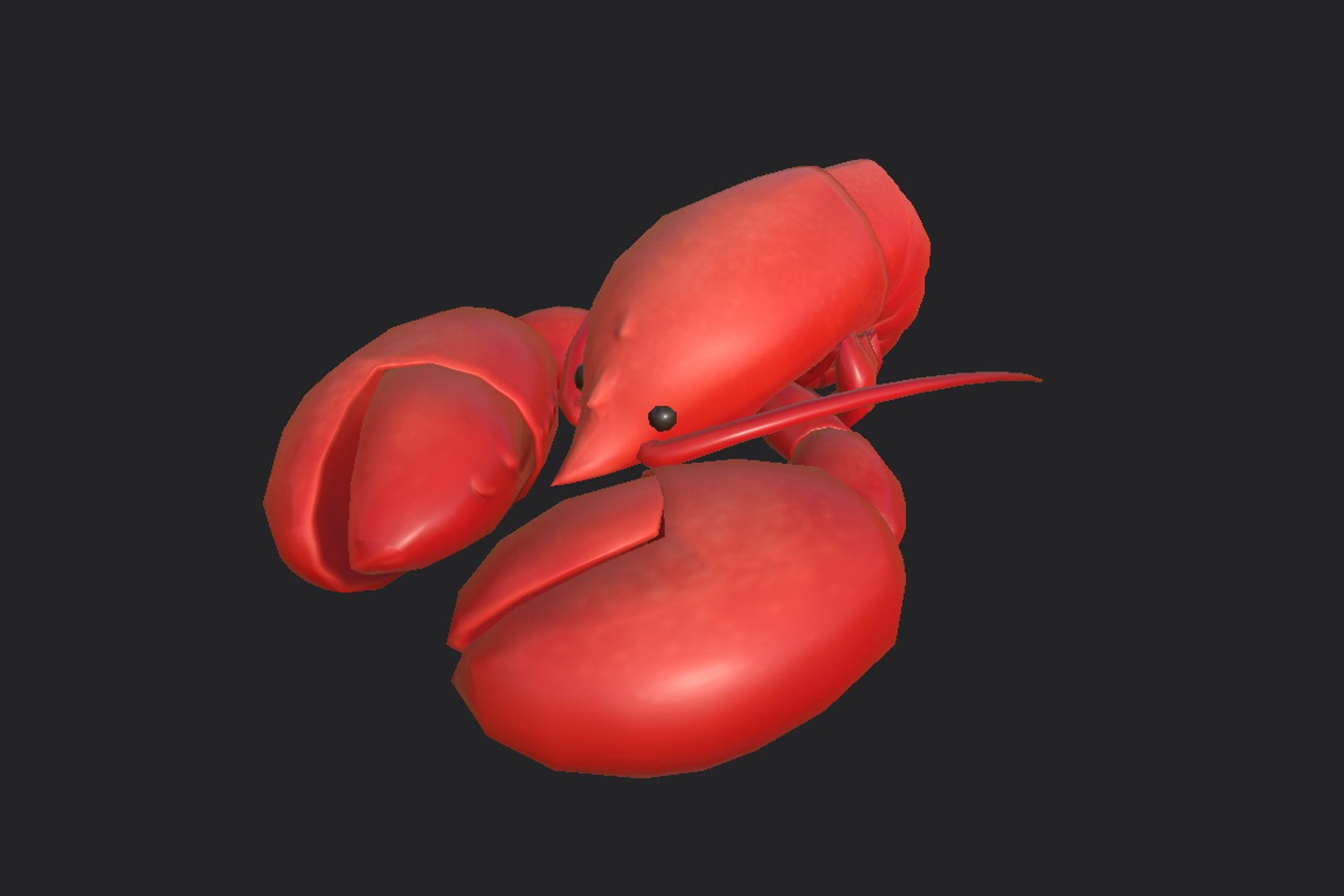 3D Model Lobster Cartoon TurboSquid 1404023