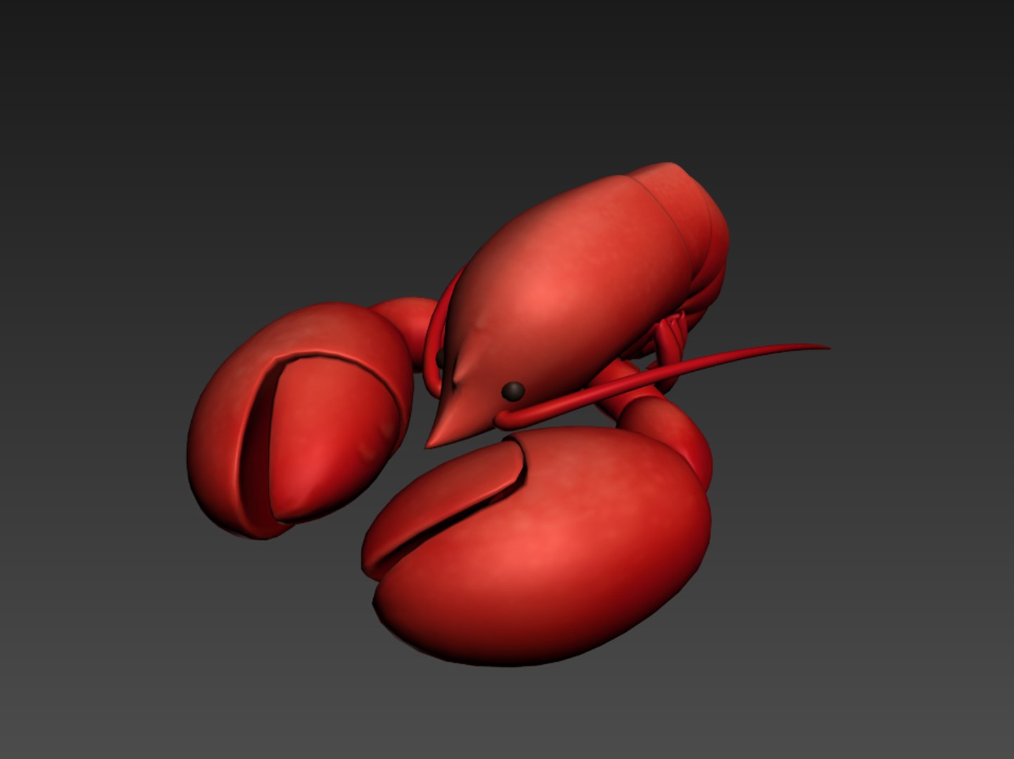 3D Model Lobster Cartoon TurboSquid 1404023