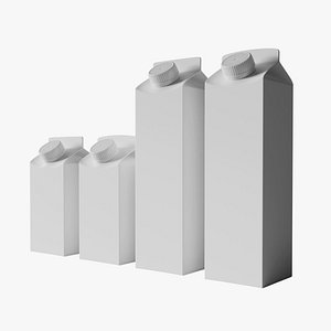 3D Milk Packing model