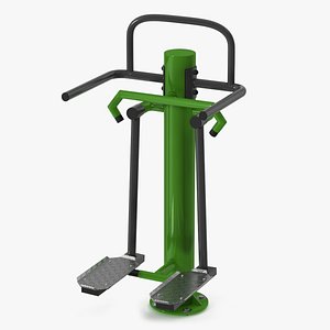 3D model Outdoor Trainer Single Adductor Green