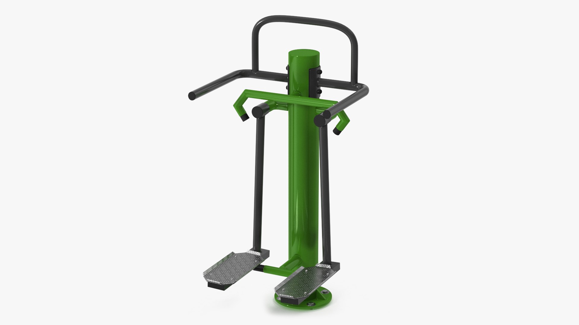 Outdoor Trainer Single Adductor Green 3D model preview
