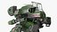 みすぼらしい SF ロボット ダークグリーン パイロット付き
