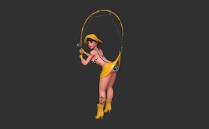 pin fisher girl 3D