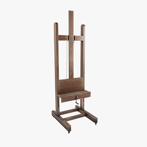 Oak Easel 3D