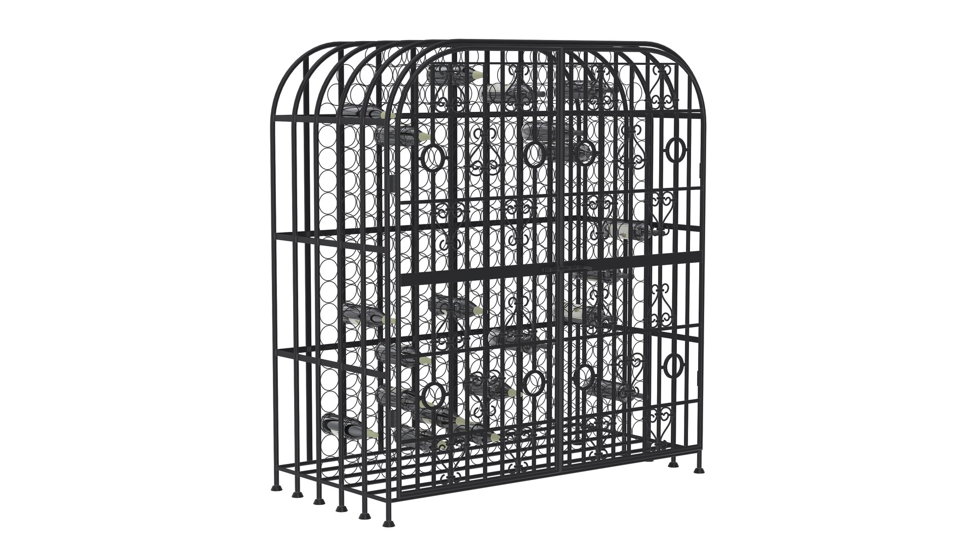 3D Model Wine Rack - TurboSquid 2300628