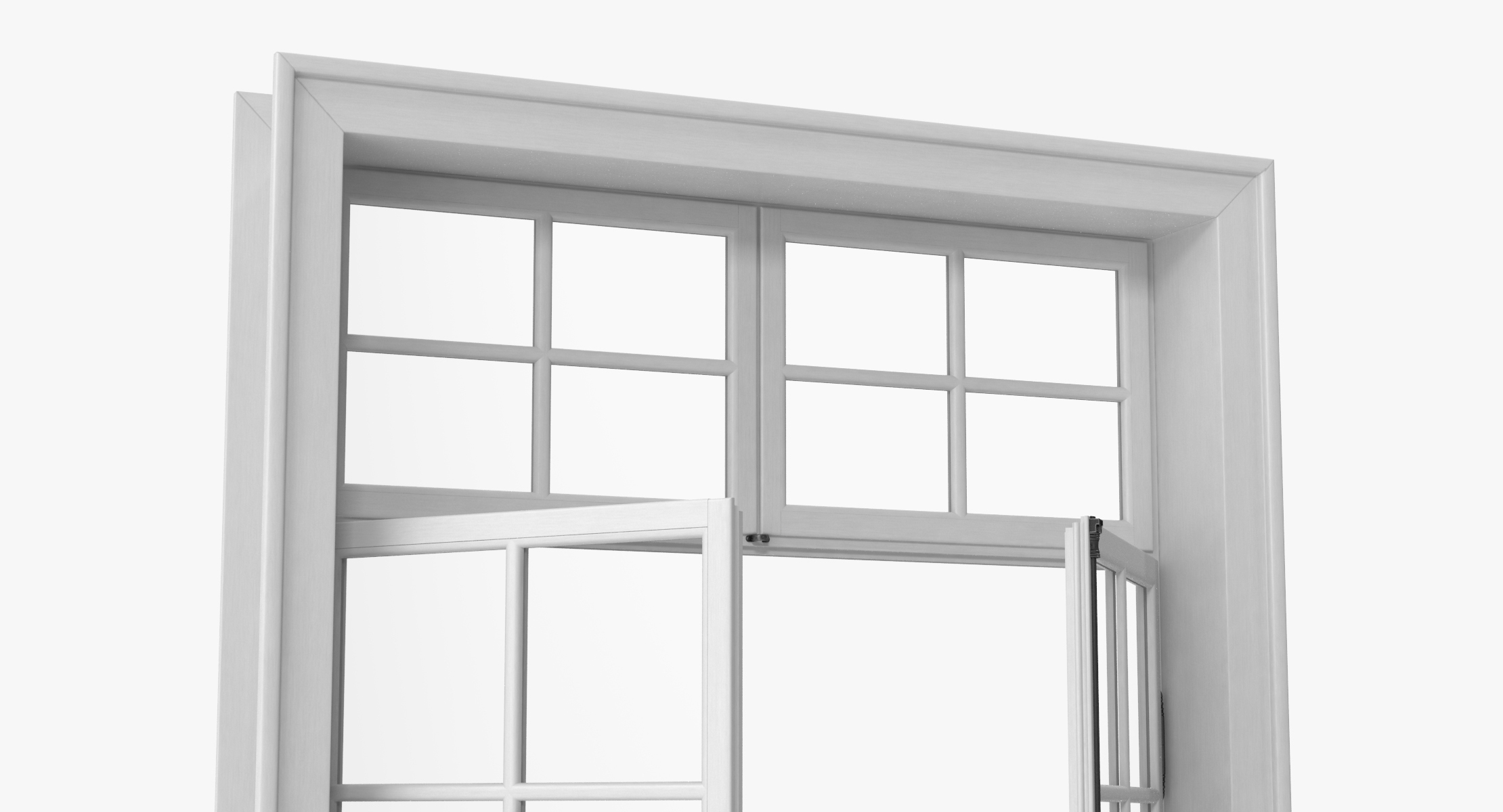 modelo 3d Ventana clásica 06 medio abierta TurboSquid 1214715