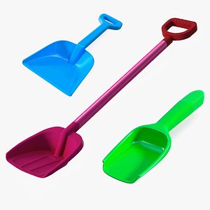 3D Toy Sand Shovels Collection model