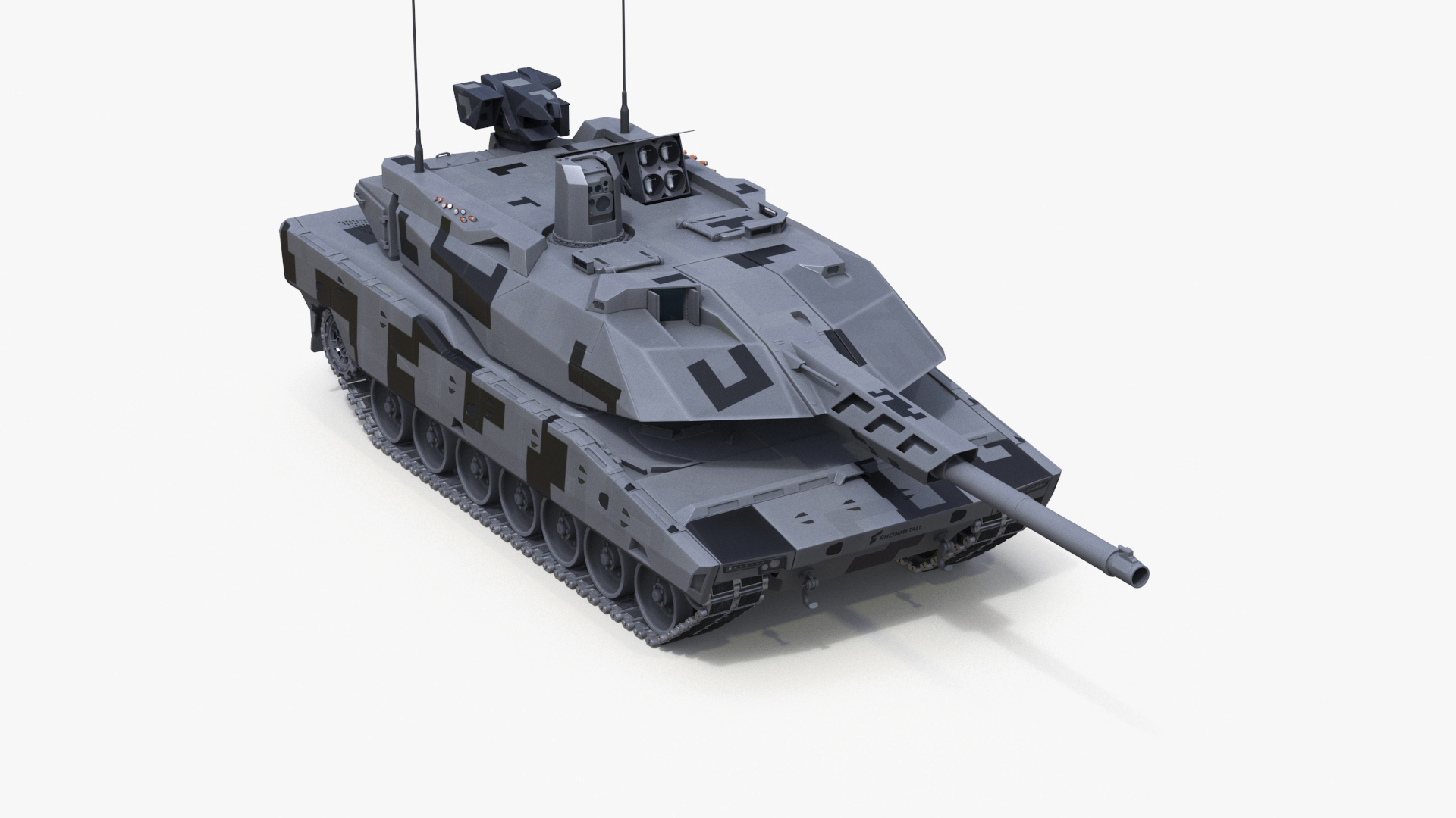 KF 51 Panther Main Battle Tank Rigged Model - TurboSquid 2288487