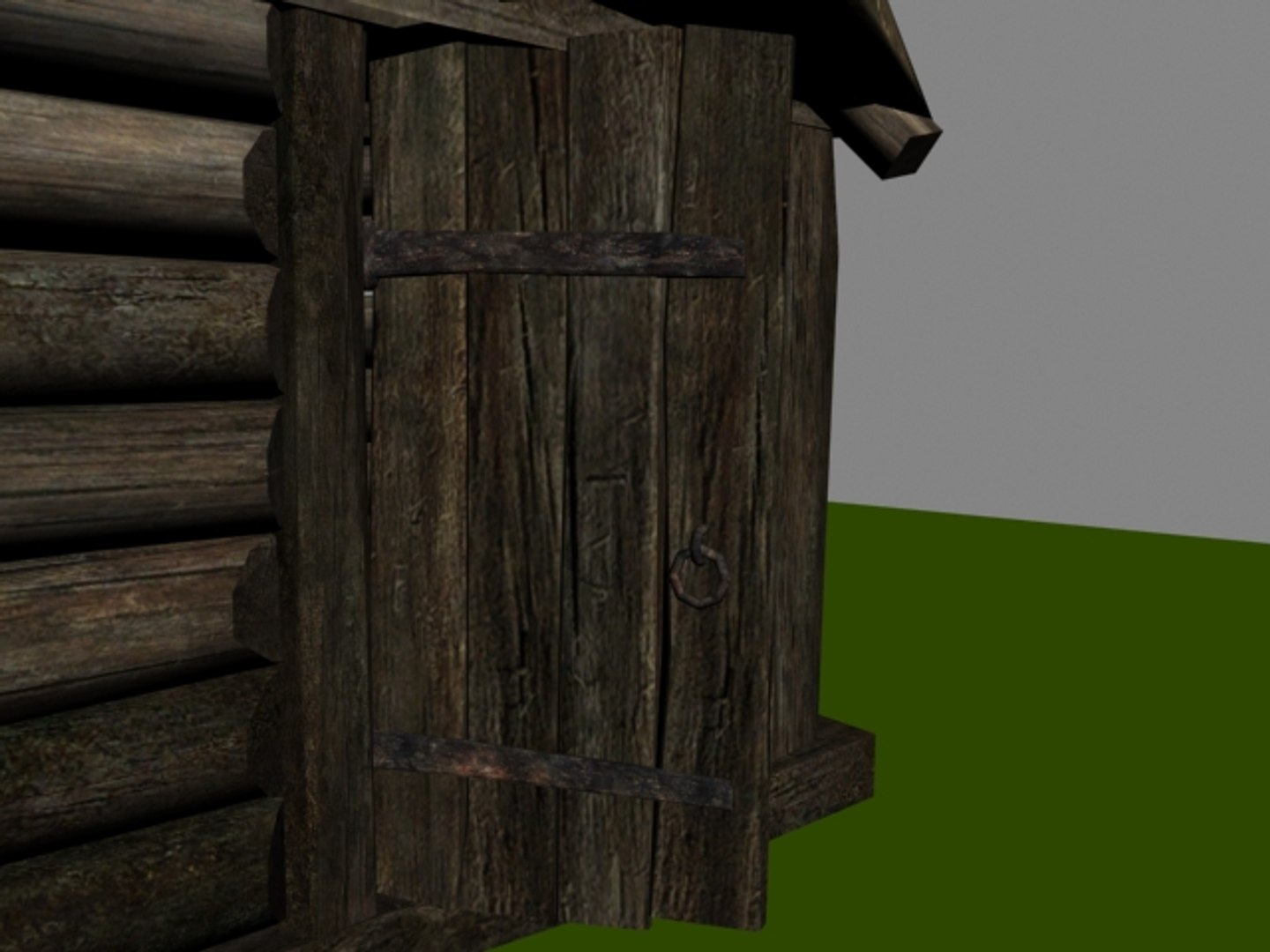 3d Log Hut Model