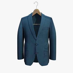 blue jacket coat hanger 3ds