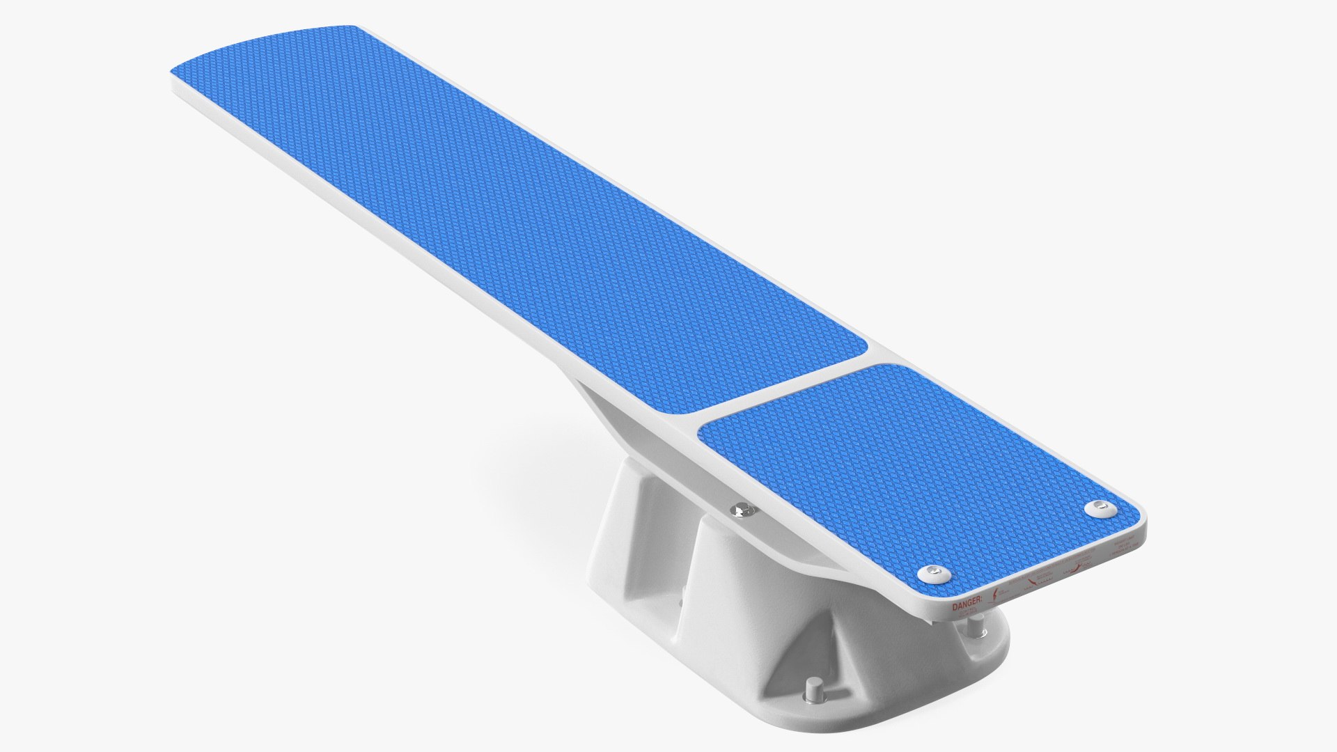Pool Diving Board Blue 3D model preview