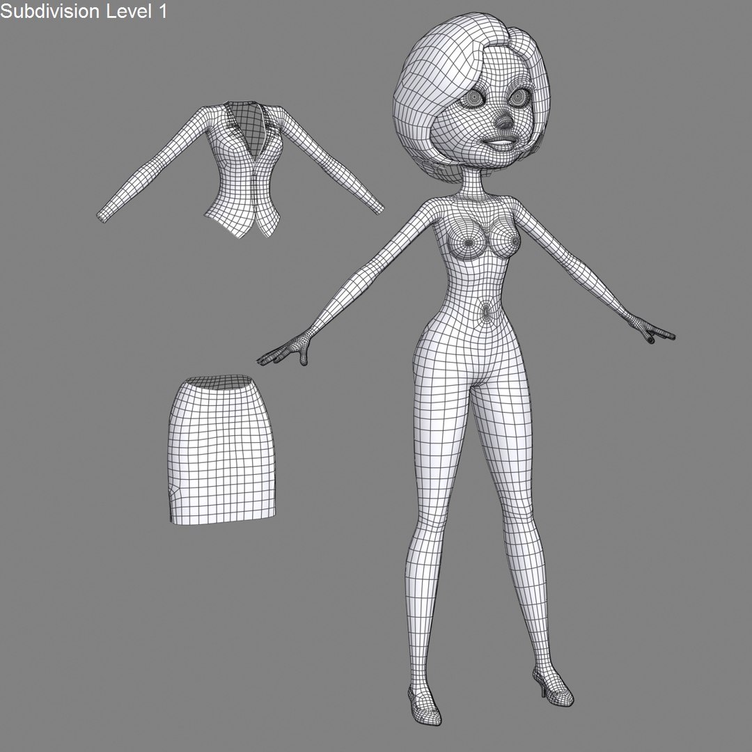 3d model rigged animate