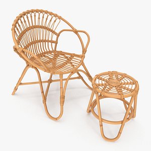 Bamboo Set v2 3D model