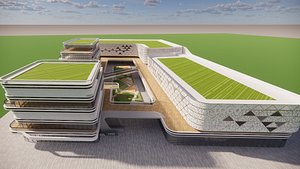 Modern City Block -A29 3D model