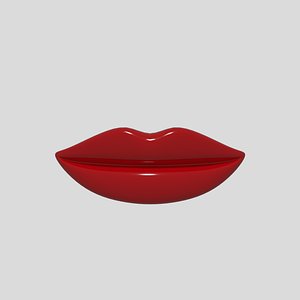 3D lips mesh