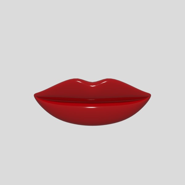 3D lips mesh