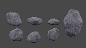 3D stone rock landscape