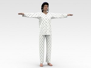 Female Patient with White Dress
