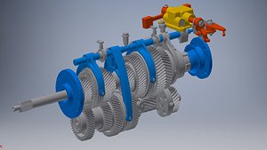 3D Vehicle gearbox