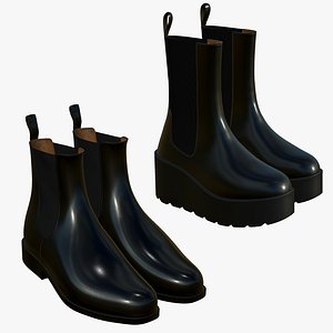 Realistic Leather Boots V10