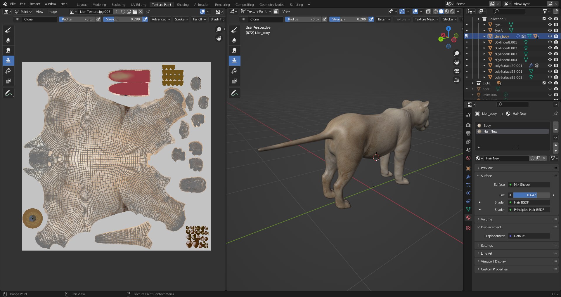 3D Fur White Lion Rigged and Animation in Blender model https://p.turbosquid.com/ts-thumb/Vh/rUc6do/jr/capture05/png/1677226093/1920x1080/fit_q87/7c4e095f8b31b1ccbf1174ccbda75e8293cd297b/capture05.jpg