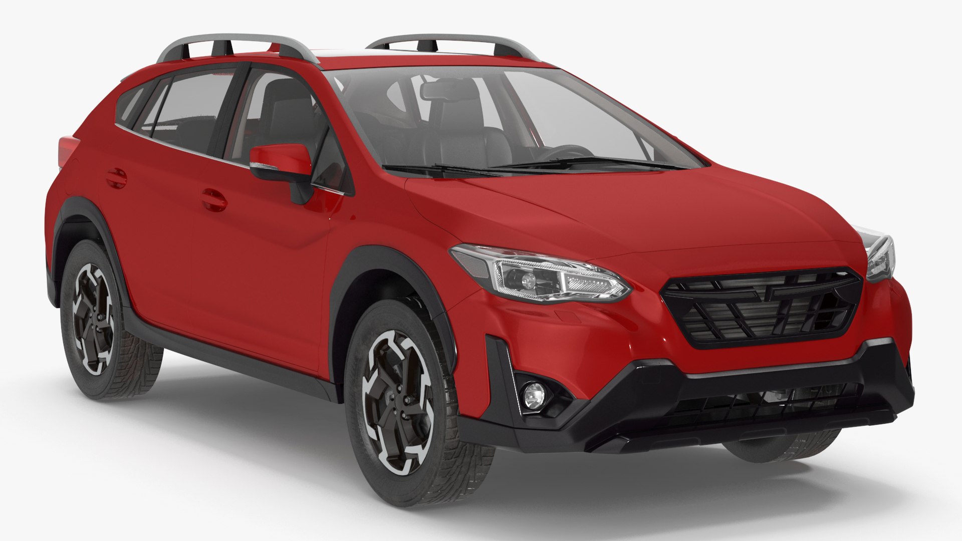 Compact Crossover Simple Interior Red 3D model preview