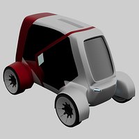 Compact electric concept styled car 15