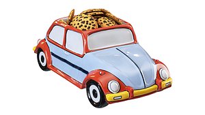 Ceramic Vase VW Beetle 3D model