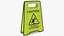 3D Catwalk In Progress Caution Sign Tote Bag model