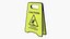 3D Catwalk In Progress Caution Sign Tote Bag model