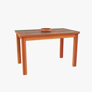 Table set 3D model