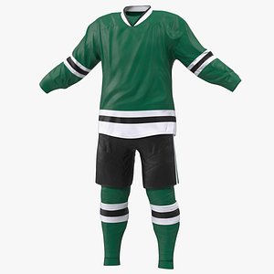 3D model hockey clothes green