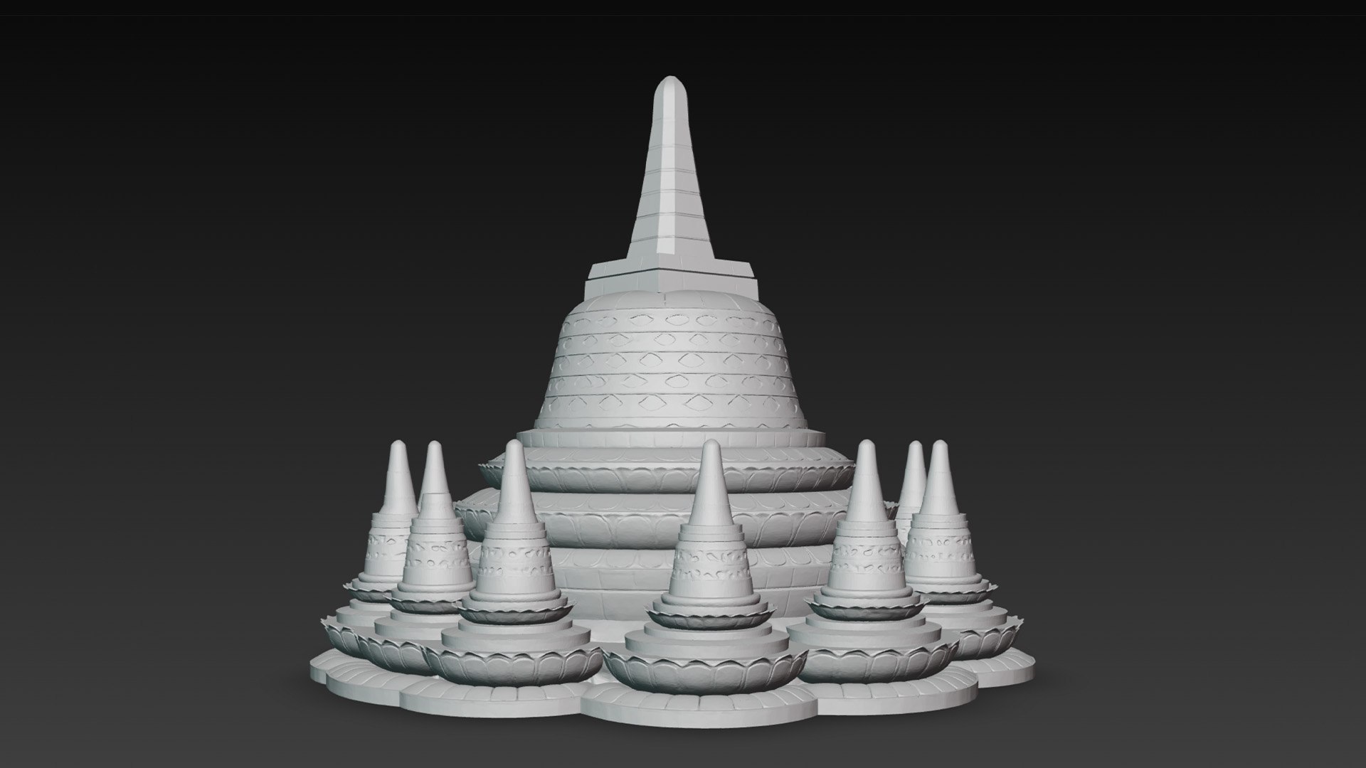 3D Borobudur Ancient Stupa model https://p.turbosquid.com/ts-thumb/Vi/5Yt2By/3l/previewstupa02/jpg/1768823064/1920x1080/fit_q87/10bb29e275a8233b25c2cd334862eb61e7d0eaa4/previewstupa02.jpg