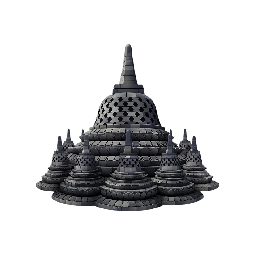 3D Borobudur Ancient Stupa model https://p.turbosquid.com/ts-thumb/Vi/5Yt2By/tV/searchimage/jpg/1768823218/1920x1080/fit_q87/317f7e34fbf357d02b56db5a75c63d7f4937a5eb/searchimage.jpg