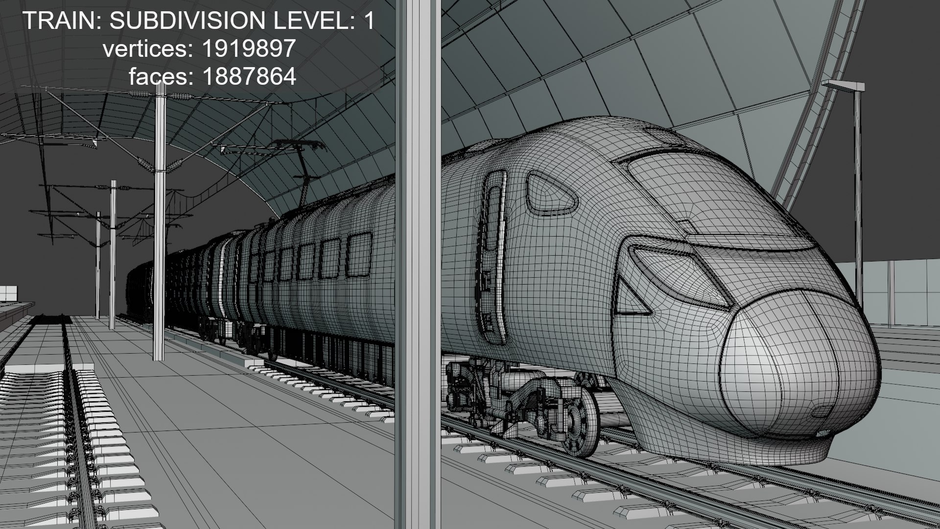 3D Station With Azuma Train - TurboSquid 2388368